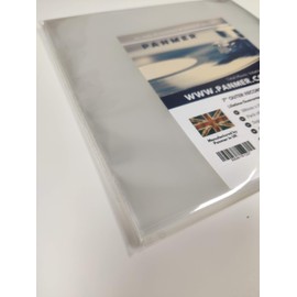 7" Outer Clear Vinyl Record Sleeves Polypropylene 80 Micron x 25