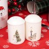 White Christmas Salt and Pepper Shakers Xmas Tree Sleigh Snowman