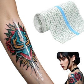 Parches para Tatuajes Impermeable, 20CM x10M Apositos | Vendaje Transparente, para Médico, Herida, Natación, Película Protectora de la Piel para la Ducha
