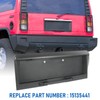RUIANOMG Rear Tailgate License Plate Pocket Panel Replacement for Hummer