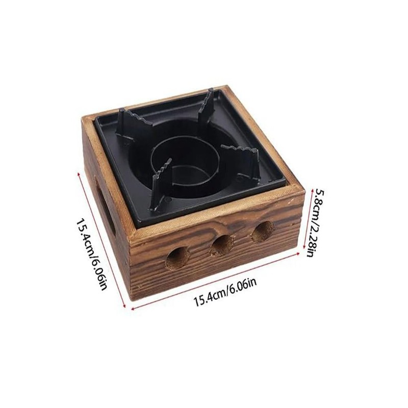 Zaoalife Alcohol Camping Stove, Portable Aluminum Alloy Square Commercial Solid