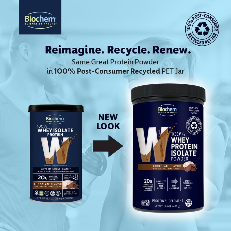 Biochem, Whey Protein Powder, 20g of Protein to Support Muscles