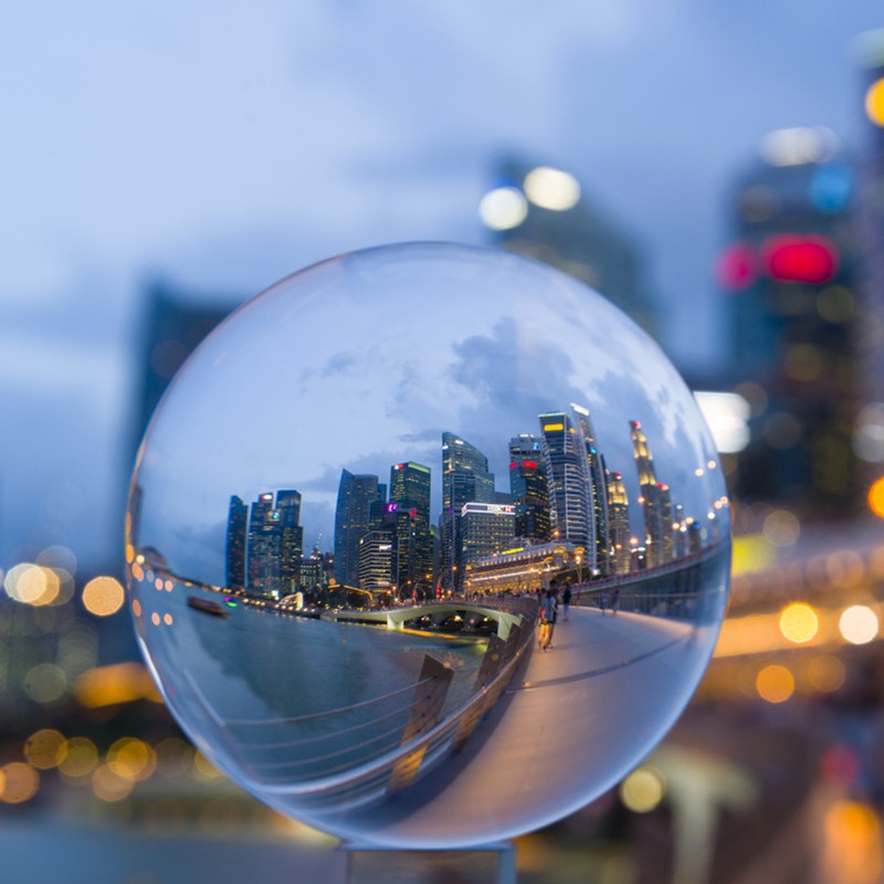 80mm Transparent Sphere K9 High Purity Photography Crystal Lens Ball