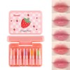 Cute Warm Change Lipstick Set Fruit Mini Set of 5