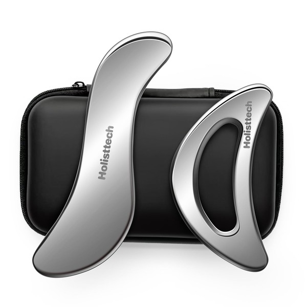 Holisttech 2-Piece Muscle Scraper Tool Set for IASTM Therapy -