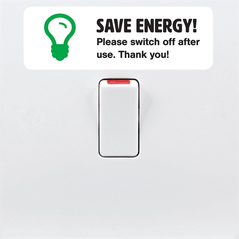 Gobrecht & Ulrich 10 x Save Energy Sticker Set -