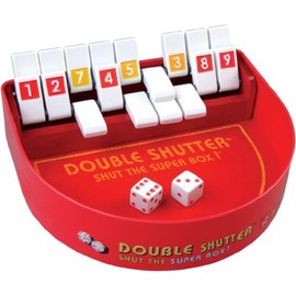 Double Shutter Shut The Box Dice Game, Fun Math and Strategy Family Game by Blue Orange Games- 1 to 4 Players for Ages 8+