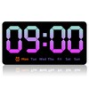 Digital Wall Clock 8.5 Inch Large Display LED Alarm Clock