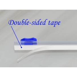 480mm Slide Cutter-4 Pcs Self-Adhesive Two-Way Sliding Cutter, Suitable for 18.5 inches Wide Plastic Wrap, Aluminum foil Paper, Barbecue Paper, Baking Paper, etc. (480 Slide Cutter-4 Pcs)