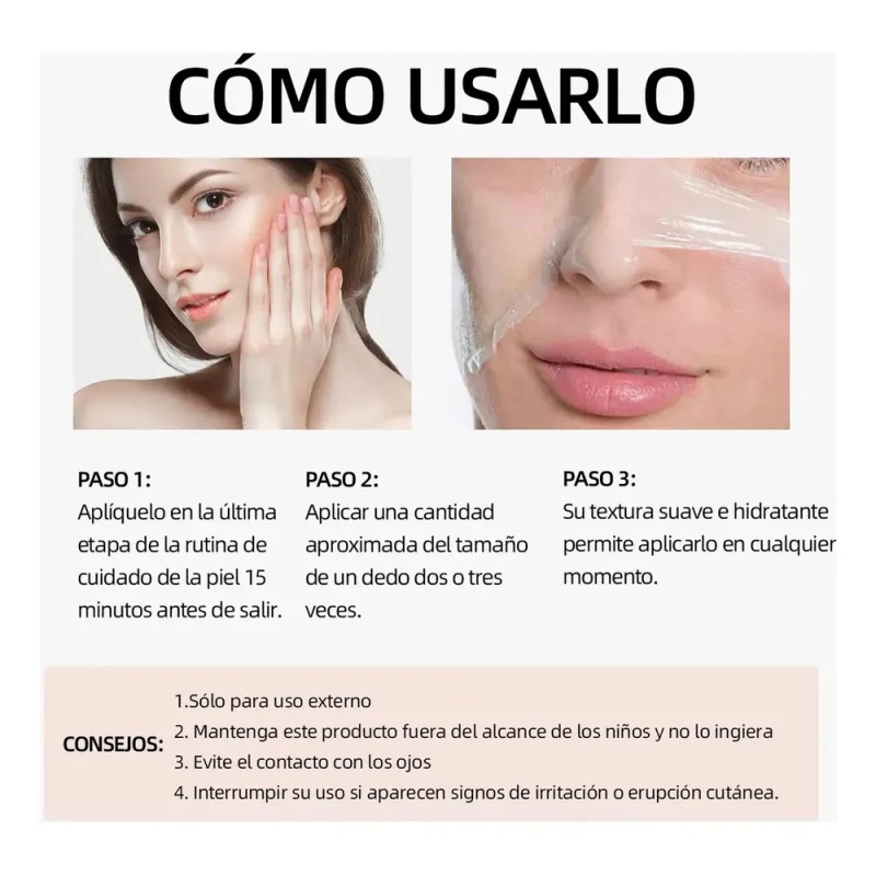 Mascarilla Facial De Colageno Wrapping Mask Nocturna 75ml Tipo de