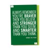 Tree-Free Greetings EcoNotes 12-Count Braver Stronger Smarter Blank Notecard Set