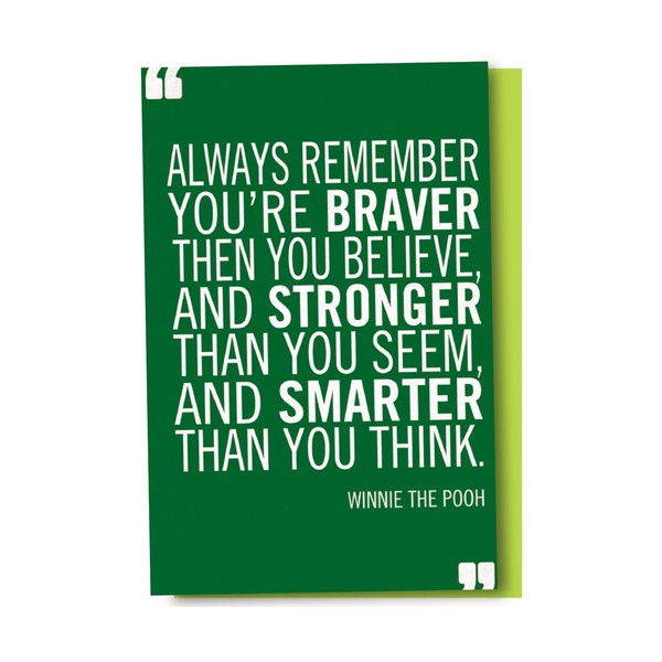 Tree-Free Greetings EcoNotes 12-Count Braver Stronger Smarter Blank Notecard Set