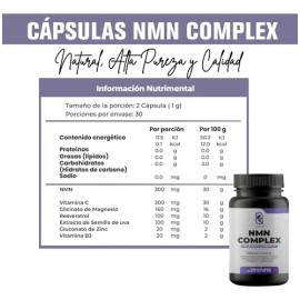 Nmn Complex Naima Plus Suplemento Nicotinamida Mononucleótido Resveratrol