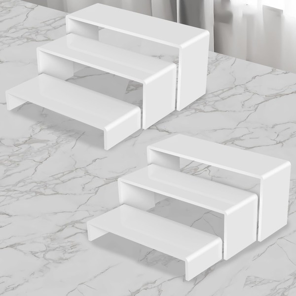 SOVQUEST SOVQUEST 6 PCs Risers Display Stands 3 Tiers Desktop