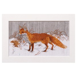Thea Gouverneur - Cross Stitch Kit - Foxes Hen - Aida - 14 Count - For Adults - 573A