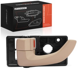 A-Premium Front or Rear Left Driver Side Interior Door Handle Compatible with Hyundai Tucson 2006 2007 2008 2009, Beige