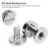300 Sets DIY Book Binding Screw Double Layer Flat Head
