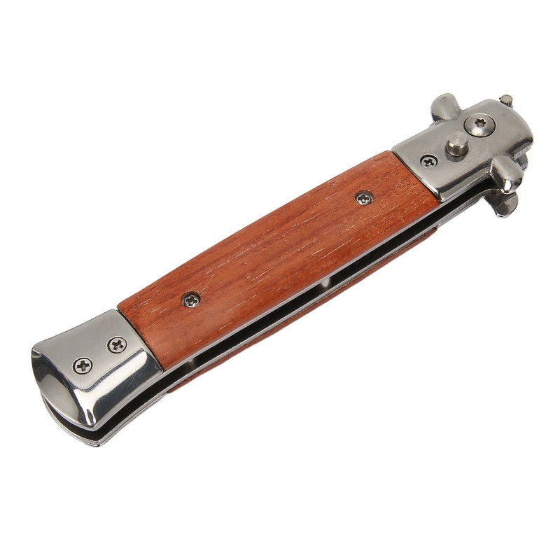 Switchblade Comb Automatic Push Button Spring Pocket Handle Folding Knife