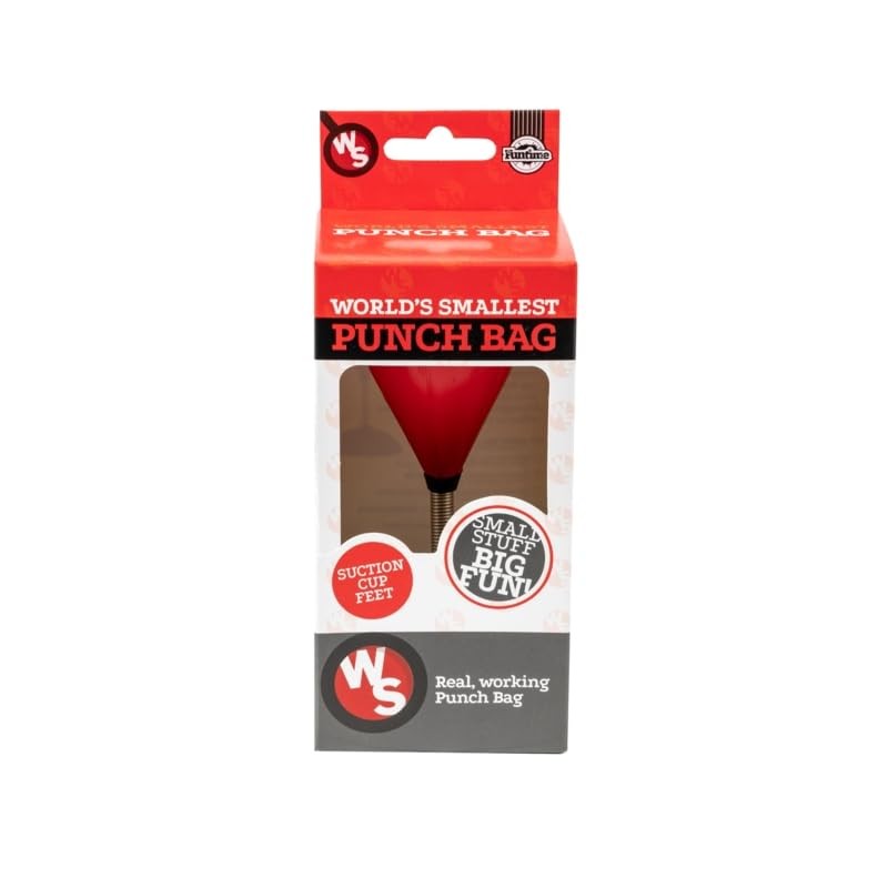 World's Smallest Punch Bag, 13.30 cm, Desk Accessory with Suction