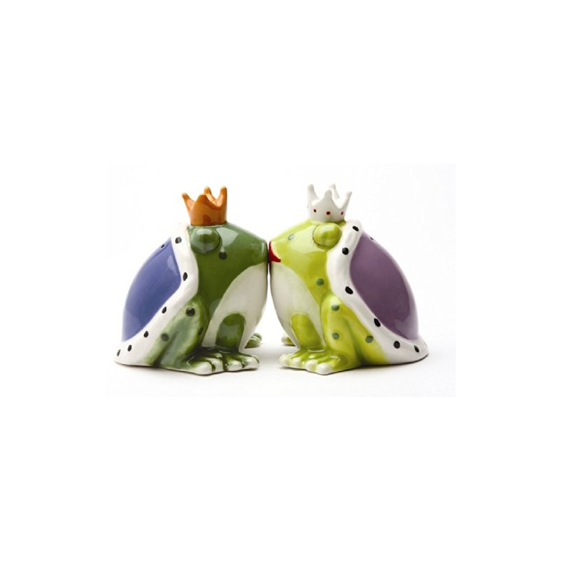 Kiss a lot of Frogs Royal Salt & Pepper Shakers