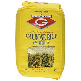 Diamond G Calrose Rice 5 Lb (Pack of 2 Bags)