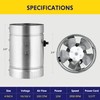 iPower 4 Inch 100 CFM Booster Fan Inline Duct Vent