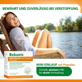 Bekunis Mini Enema with Propolax - The Natural Enema | Pack of 6