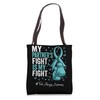 Teal Ribbon Partner Food Allergies Awareness Tote Bag