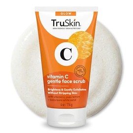TruSkin Exfoliante Facial Suave con Vitamina C - Exfoliante Diario Iluminador para Todos los Tipos de Piel - Suaviza y Alisa la Piel con Vitamina C, L