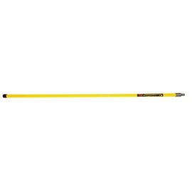 Structron 60242 SS72 Fiberglass Handle with Metal Threaded Tip, 1" x 72" Straight, Yellow