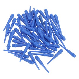PATIKIL 60pcs Plastic Dart Tips 2BA Threads Soft Dart Tips Replacement Dart Accessories Navy Blue