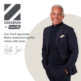 DASH Zakarian by Dash 2 Piece Chef Grade German Steel Paring Knife Set with Smooth and Serrated Blades for Chopping, Dicing, Mincing, Slicing and More C Blue