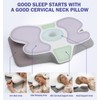 SANSWAN Neck Therapy Pillow for Sleeping, Ergonomic Foam Pillow for