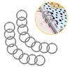 WedDecor 20mm Loose Leaf Rings Mettalic Snap Closure Binder Card