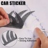 beinkmake 2Pcs Car Headlight Bling Eyelashes Stickers High Intensity Diamond