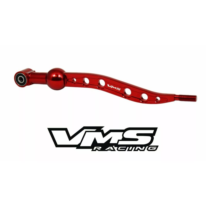 VMS RACING SHORT SHIFTER + TEAR DROP SHIFT KNOB RED
