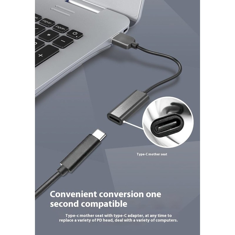 100W PD Power Charger Tip USB C to Slim Laptop
