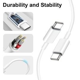 Car Charger Fast Charging, [MFi Certified] 43W Car Charger USB C with Type-C to Type-C Cord for 16 15/15 Plus/15 Pro/15 Pro Max/Pro Air Min