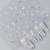 2Sheet Summer Nail Art Stickers 5D Embossed Nail Decals with