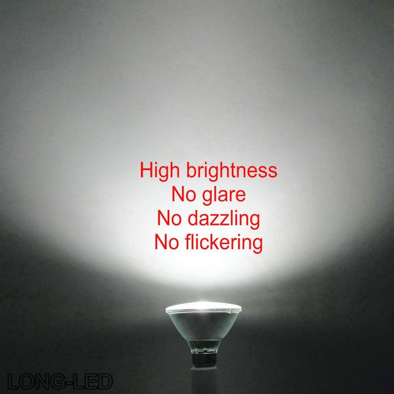 25W PAR38 LED Flood Light,250W PAR38 Halogen Bulb Equivalent,Daylight White,Full