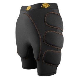 Dialudon Football Girdle with 7-Pads Hip Thigh Protector Padded Shorts for Men Youth Padded Compression Shorts Protective for Baseball Football Basketball Black