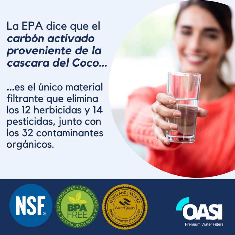 OASI Filters - 6 Sobres de Carbon Activado UNIVERSAL -