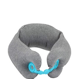 Travel Smart Snap Closure Neck Rest Travel Pillow Gray