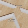 39.2' Flexible Quarter Round Molding, Peel and Stick Shoe Molding