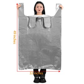 Disposable-10 Pack large storage bags for clothes,Alternative Moving Bags and Boxes Sets, Plastic Storage Bags for Moving Supplies and Camping - No-smell PE Material