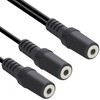 tunghey 2Pack 3.5mm (1/8 inch) Stereo 1-Female to Dual 2-Females