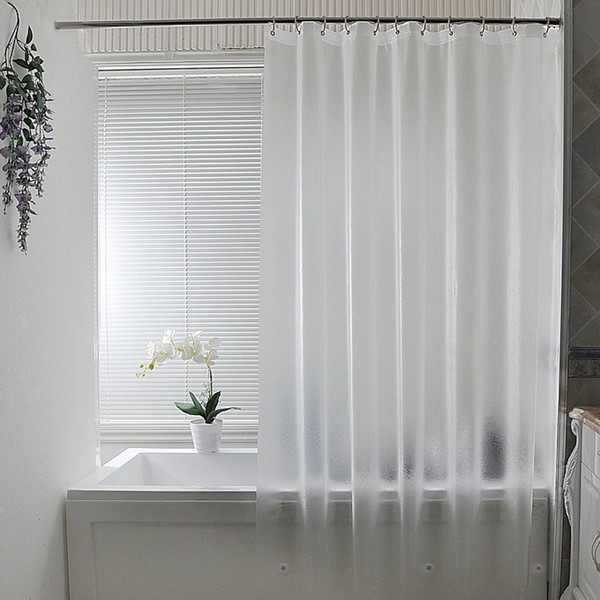 AooHome Shower Curtain Liner, Eva Frosted Shower Curtain with 3