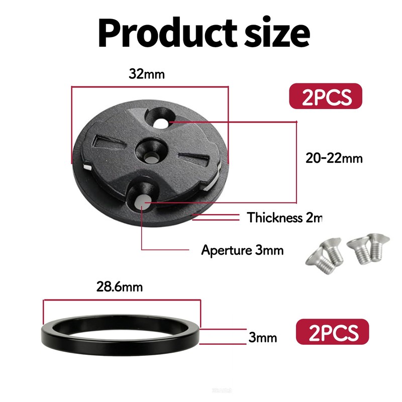 ARYIMYDP 2 Sets Speedometer Mount with 2 Fork Washers, Bicycle