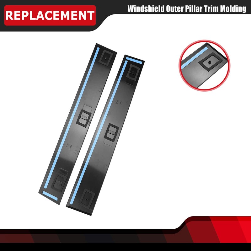 FEXON Front Driver & Passenger Side Windshield Outer B Pillar