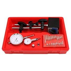 Dial Indicator and Test Indicator Set with One 1" Stroke Dial Indicator, One Dial Test Indicator, Magnetic Base, and Point Set, LittleMachineShop.com (2925)